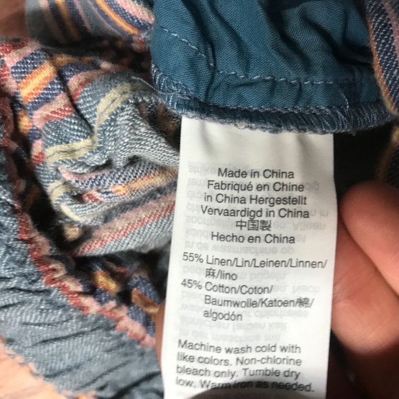 Madewell Huston Pants K9966 Wide Crop linen F3-5 - Picture 2 of 10